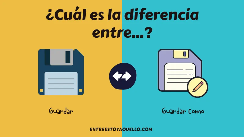 Cuál es la diferencia entre Guardar y Guardar como