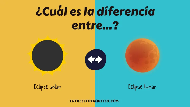 Cuál es la diferencia entre un eclipse solar y un eclipse lunar